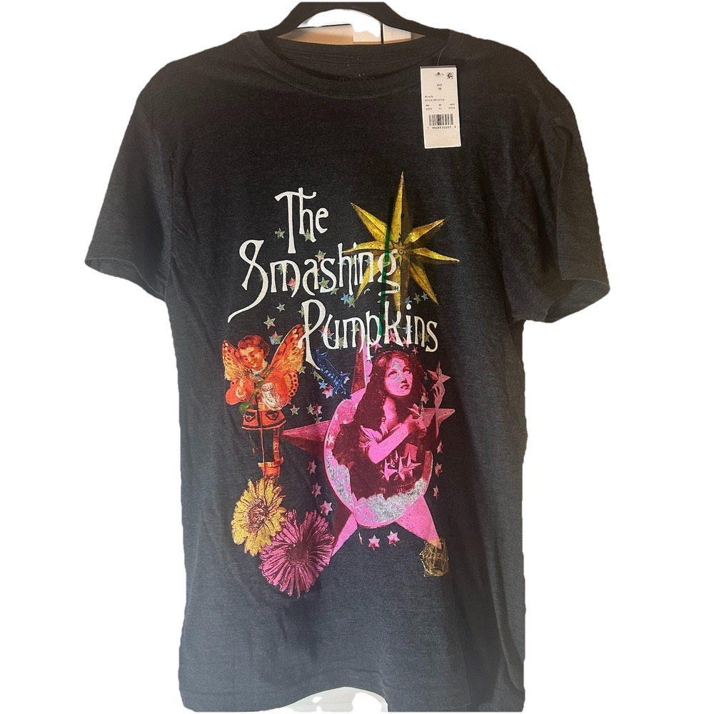 THE SMASHING PUMPKINS Gray Unisex T Shirt ; Size : XXS New with Tags